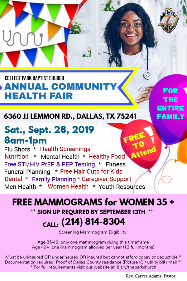 2019 Health Fair Sponsor